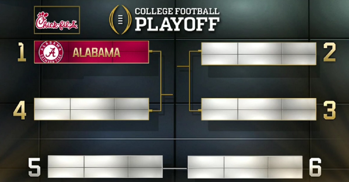 To much controversy, the official College Football Playoff has been