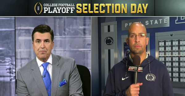 Penn State head coach James Franklin responds to being left out of the College Football Playoff