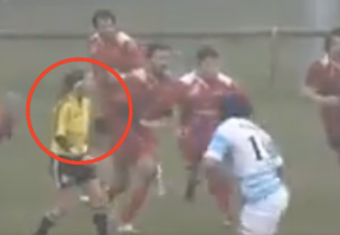 Rugby Player Spears Female Referee for No Good Reason