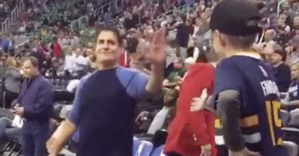 Mark Cuban thought he was going to hi-five a kid, and what happened next shattered his ego