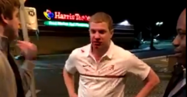 This drunk, bloody Alabama fan is pretty much every Tide supporter after the national championship game