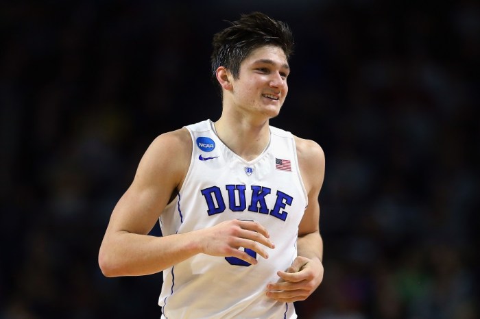 Of all people, Duke’s Grayson Allen takes a shot at Lonzo Ball during the NBA Draft
