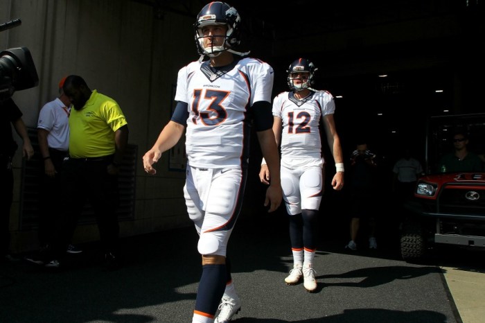 Denver Broncos players are already talking up their ideal solution at quarterback