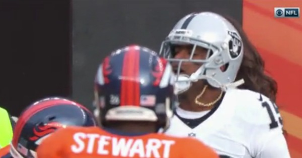 Aqib Talib explains why he snatched Michael Crabtree’s chain during Sunday’s tilt