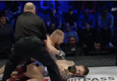 MMA fighter DQ'd after he refused to stop hitting downed opponent