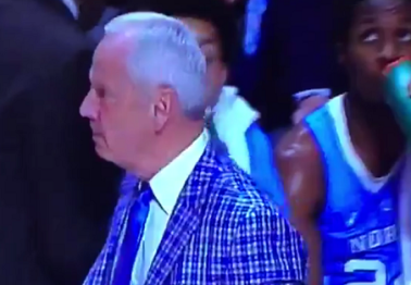 Roy Williams goes ballistic, throws a chair in UNC's loss to Miami