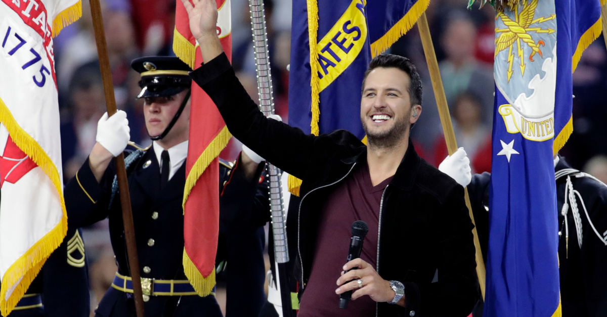 Luke Bryan Absolutely Crushed the National Anthem at the Super Bowl