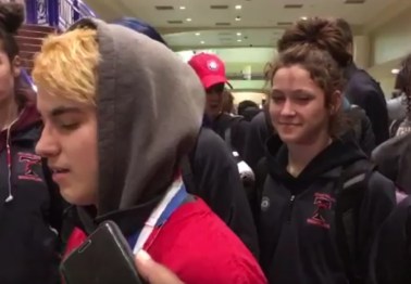 A transgender athlete wins a state wrestling championship amid controversy