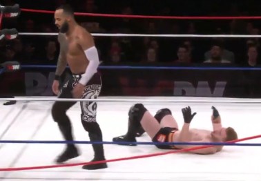 After breaking the top rope, how these pro-wrestlers improvised is absolutely perfect