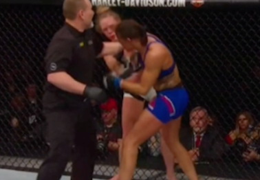 Dana White was furious after Germaine de Randime's two illegal strikes result in victory over Holly Holm