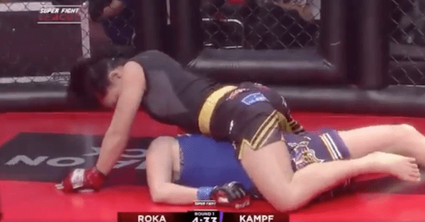 MMA cornerman had to rush in and save his fighter’s life in a horrifying moment