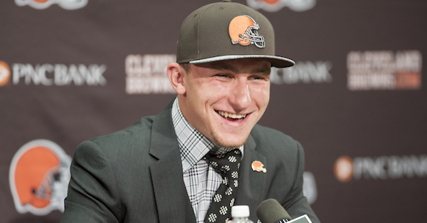 Johnny Manziel comes out of left field to trash the Cleveland Browns after 0-16 parade