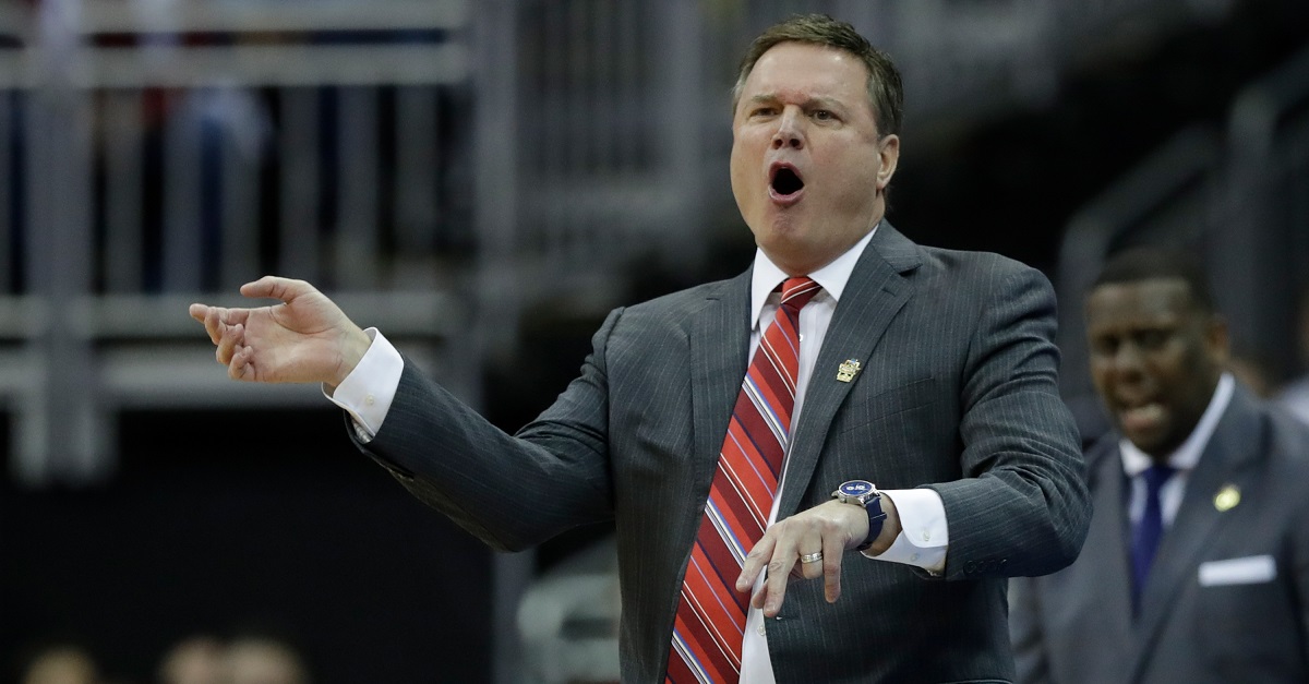 Bill Self took an unexpected jab from the Lawrence Police Department