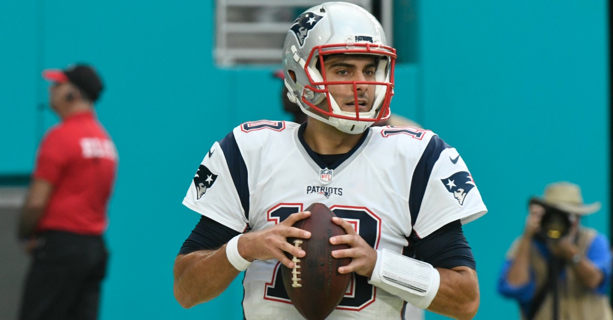 Patriots reportedly don't want to trade Jimmy Garoppolo after all