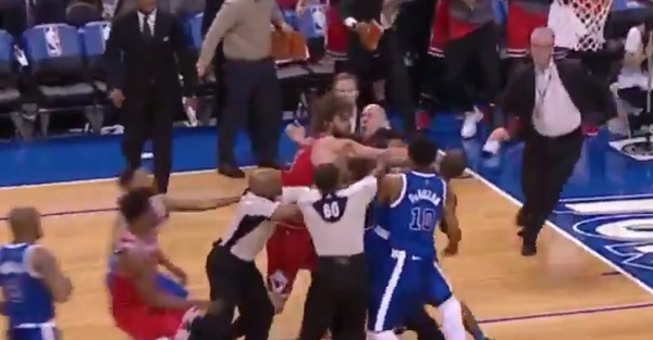 Two NBA players threw vicious haymakers at each other in mid-game fight