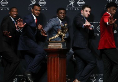 Heisman finalist fires back after accusations of being kicked out of Combine meeting