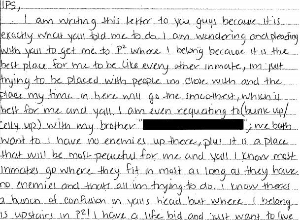 A letter written by Aaron Hernandez refers to a fellow inmate in a very ...