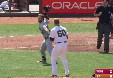 Former NL MVP Bryce Harper got punched in the face, starting an insane Memorial Day melee