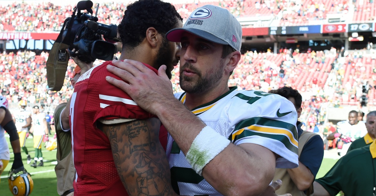 Aaron Rodgers weighs in on what is keeping Colin Kaepernick off an NFL roster