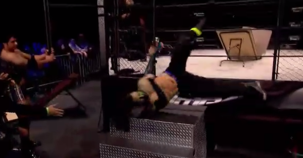 Ahead of a champion’s steel cage match, remember the last absolutely insane stunt