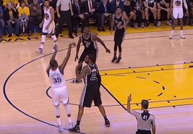 Did LaMarcus Aldridge get caught trying to take out Kevin Durant?