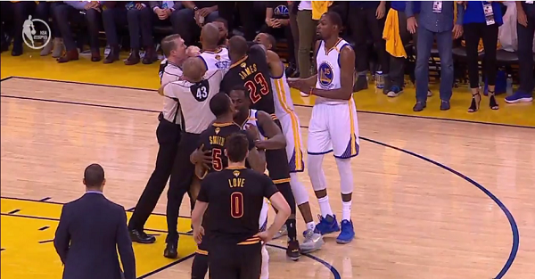 Tempers flare in NBA Finals Game 5 and a whopping three technicals were handed out