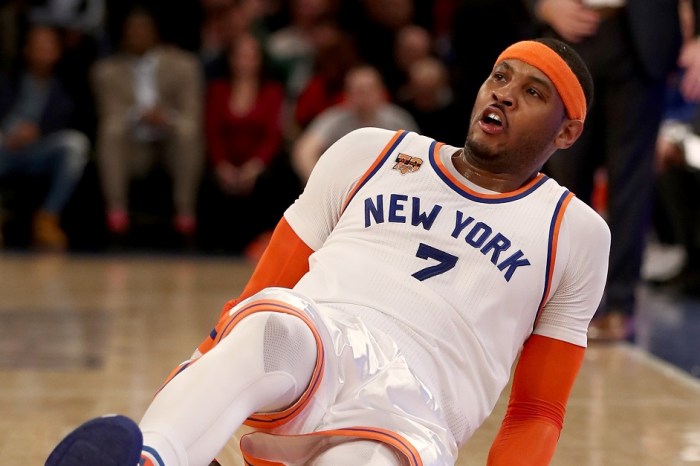 There’s reportedly one player holding up the Carmelo Anthony trade, and it isn’t him