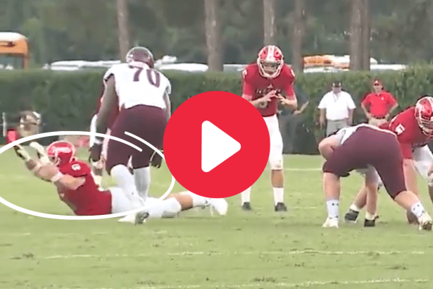 HS Lineman’s “Worm” Trick Play Somehow Worked Perfectly