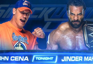 WWE SmackDown Live results: Jinder Mahal vs. John Cena, Corbin cashes in