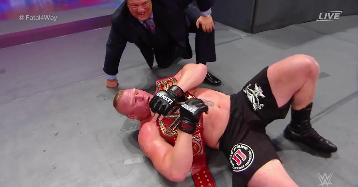 Huge title defense reportedly set for Brock Lesnar at WWE No Mercy