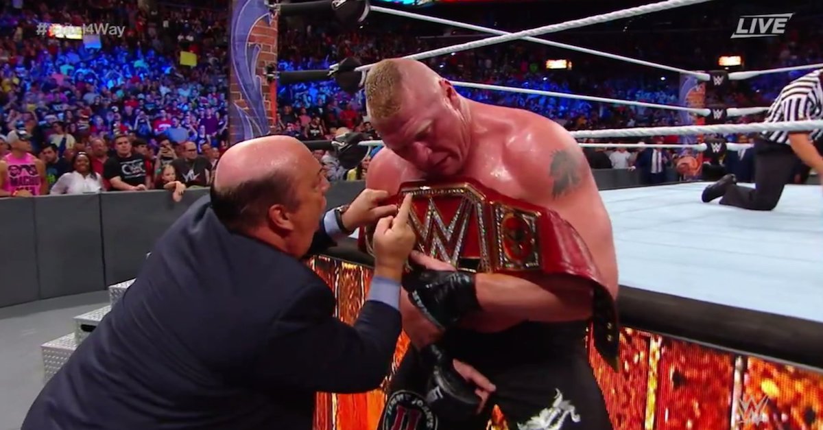 WWE may have just set up a huge match for Brock Lesnar at Survivor Series