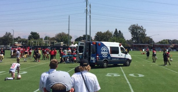 Former SEC player turned NFL rookie taken from practice in ambulance after suffering injury