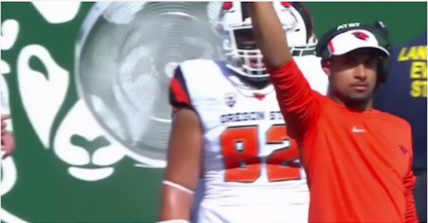 Oregon State could not have fumbled to a more appropriate play-call