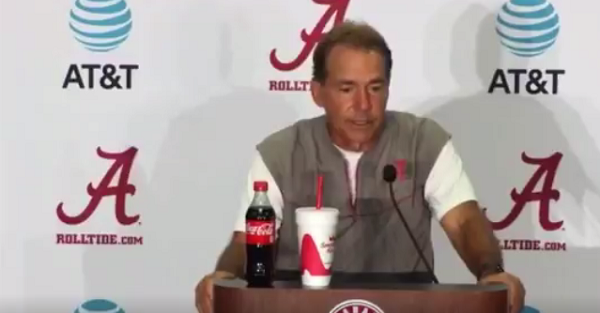 Nick Saban gives another classic rant, this time on the solar eclipse