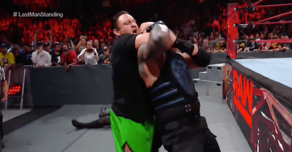 WWE Raw Last Man Standing 8/7/17 Samoa Joe Roman Reigns Braun Strowman