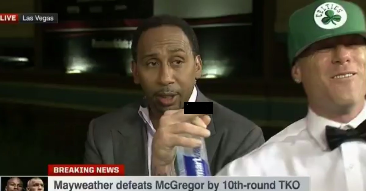 Idiot who dropped the F-bomb on live TV even left Stephen A. speechless