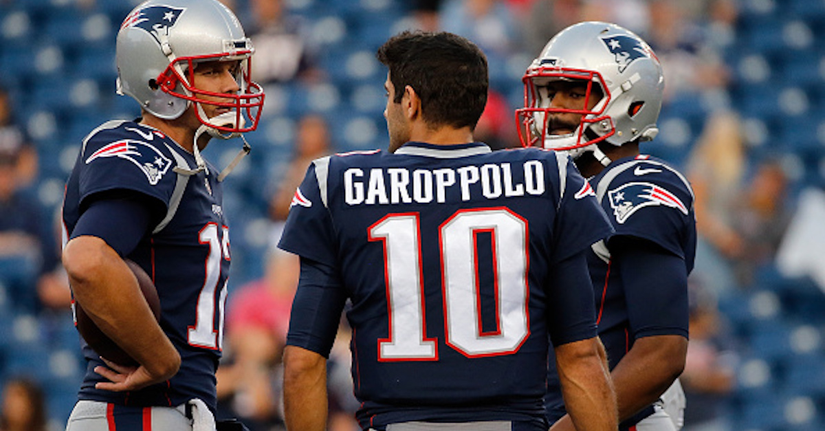 The Patriots have finally traded one of their coveted backup quarterbacks