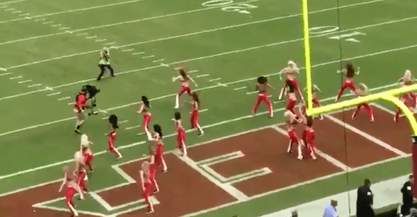 Cameraman Levels NFL Cheerleader, And She Takes It Like a Champ
