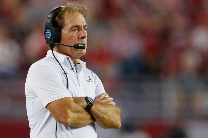 Nick Saban has reportedly stolen away an assistant from Jim Harbaugh