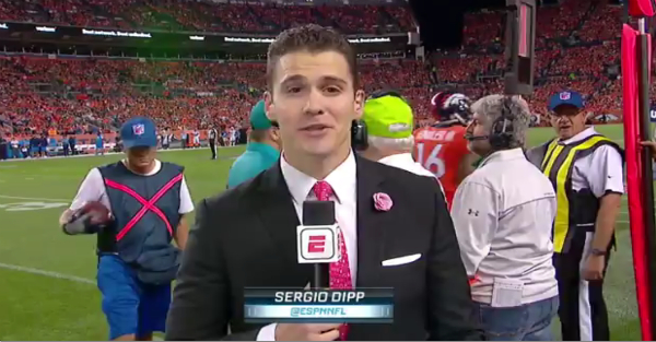 ESPN sideline reporter making headlines for incredibly awkward Monday NIght Football spot