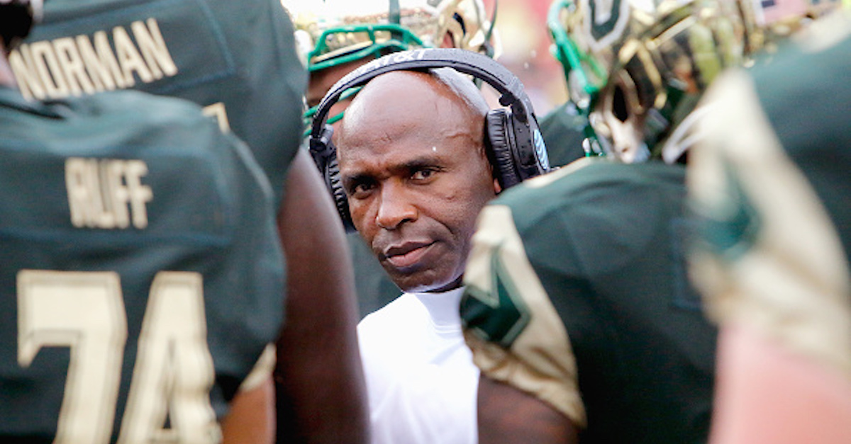 Charlie Strong reportedly ‘trying to get his name in the mix’ for two jobs after only one year at USF