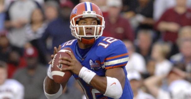 Chris Leak throws a pass during his playing days at Florida.