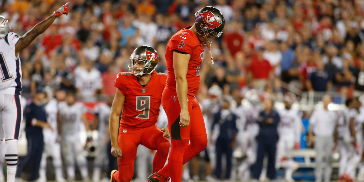After replacing Roberto Aguayo with two other kickers, Tampa Bay looks to make it a third