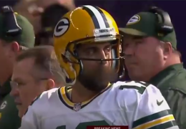 Aaron Rodgers cursed out the player who hit him after potentially season-ending injury