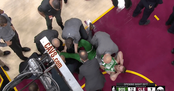 NBA All-Star Gordon Hayward suffered an absolutely gruesome leg injury on Celtics opening night