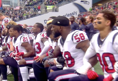 Nearly entire NFL team kneels during national anthem following controversial comments from their owner