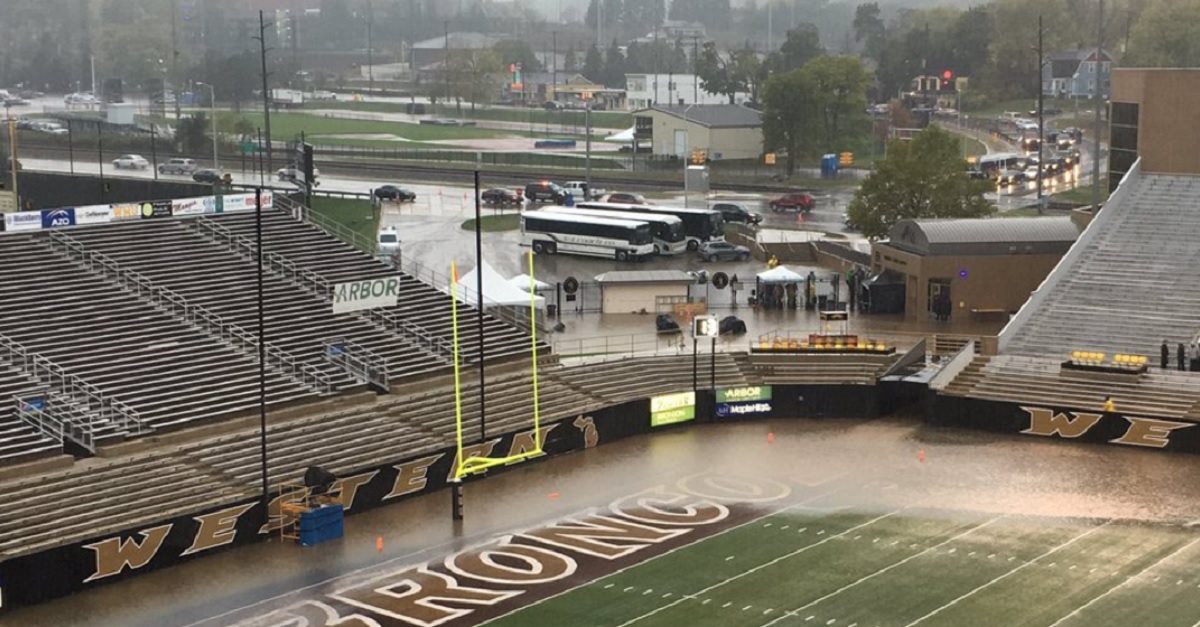 College game postponed after field conditions make play impossible