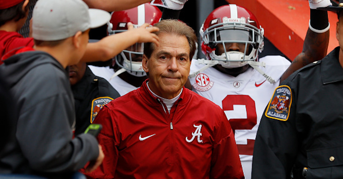 Nick Saban offers scholarship to 8th grader and legacy of a former National Champion