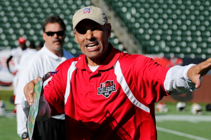 Arizona State head coach Herm Edwards seems shocked at how he has to recruit players