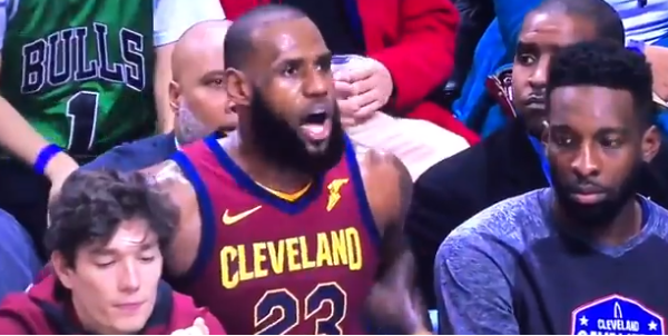 LeBron James goes off on ref with NSFW message after a foul call - FanBuzz